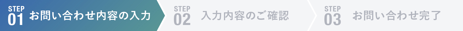 Step1 お問い合わせ内容入力